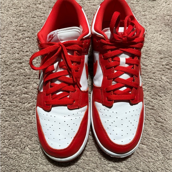 Nike Dunk Low SP White/University Red Mens Size 12 - Picture 2 of 8